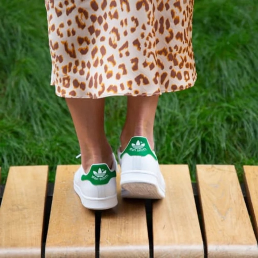 Adidas StanSmith Classic Green/White Sneaker Shoes - Picture 11 of 11